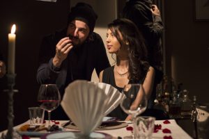 Regisseur Adolfo Kolmerer am Set von Cro -Unplugged Teaser