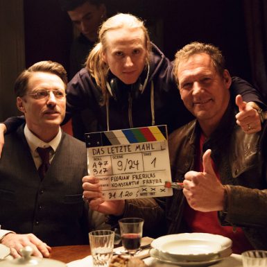 Bruno Eyron, Florian Frerichs, Ralf Möller am Set von "Das letzte Mahl"